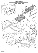 UNIT Diagram and Parts List for EB21DKXDB00  Whirlpool Refrigerator