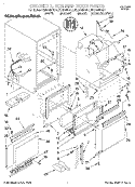 CABINET, LINER AND DOOR, LITERATURE Diagram and Parts List for KUIS185FBL1  KitchenAid Ice Maker