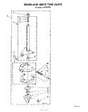 BRAKE AND DRIVE TUBE Diagram and Parts List for LA5578XTG0  Whirlpool Washer
