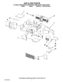 AIR FLOW PARTS Diagram and Parts List for WMH1163XVD4  Whirlpool Microwave