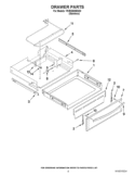 DRAWER PARTS Diagram and Parts List for YKIRS608BSS0  KitchenAid Range