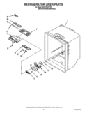 REFRIGERATOR LINER PARTS Diagram and Parts List for GX2FHDXVY07  Whirlpool Refrigerator