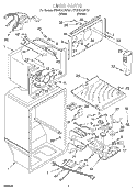 LINER Diagram and Parts List for KTRP21KJWH01  KitchenAid Refrigerator