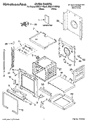 OVEN PARTS Diagram and Parts List for KEBC171KBL03  KitchenAid Wall Oven