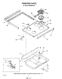 COOK TOP Diagram and Parts List for RM973PXLT2  Whirlpool Microwave Oven Combo