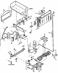 Unit Parts Diagram and Parts List for 106T16GL2  Kenmore Refrigerator