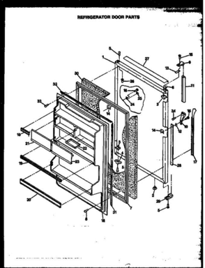 05 - Ref Door Parts Diagram and Parts List for GFS187 MN01 Whirlpool Refrigerator