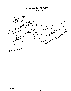 Control Panel Diagram and Parts List for F4558*1  Roper Range