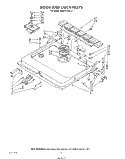 DOOR AND LATCH Diagram and Parts List for 4KUDC220T2  KitchenAid Dishwasher