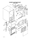 CABINET AND FRONT Diagram and Parts List for JLAIC5051  Whirlpool Ice Maker