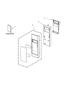 Control Panel Parts Diagram and Parts List for WMH31017AB3  Whirlpool Microwave