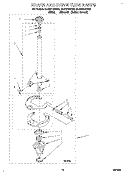 BRAKE AND DRIVE TUBE Diagram and Parts List for 8LSR5132BG0  Whirlpool Washer