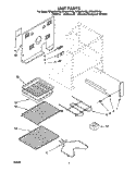 UNIT Diagram and Parts List for RF366PXYN3  Whirlpool Range