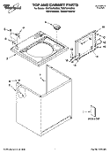 Part Location Diagram of 8580044 Whirlpool Top (Biscuit)