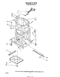 FRAME Diagram and Parts List for TF8500XRP0  Whirlpool Trash Compactor