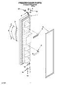 FREEZER DOOR PARTS Diagram and Parts List for RS22CQXTQ00  Roper Refrigerator