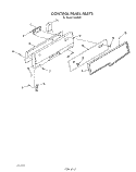 CONTROL PANEL Diagram and Parts List for F6558^1  Whirlpool Range