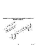 BACKGUARD Diagram and Parts List for FGP320VL1  Whirlpool Range