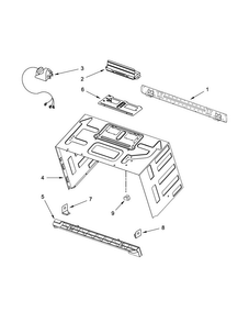 Cabinet And Installation Parts Diagram and Parts List for WMH73521CH2  Whirlpool Microwave