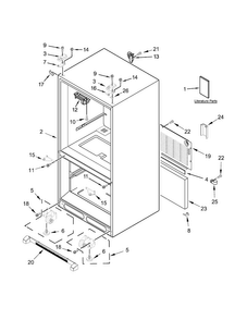Part Location Diagram of W10787418 Whirlpool Tech sheet (english)