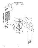 AIR FLOW, LIT/OPTIONAL Diagram and Parts List for ED20PKXAN02  Whirlpool Refrigerator