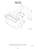 DOOR , LIT/OPTIONAL Diagram and Parts List for KEMS375SBL1  KitchenAid Microwave Oven Combo