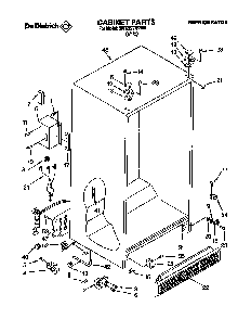 Cabinet Diagram and Parts List for 3XR2727FB00  Whirlpool Refrigerator