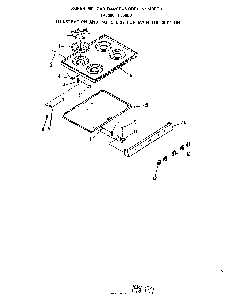 Main Top Diagram and Parts List for F6508*0  Roper Range