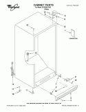 CABINET PARTS Diagram and Parts List for EV205NXTN00  Whirlpool Freezer
