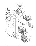 FREEZER LINER Diagram and Parts List for JWKGN700001  Whirlpool Refrigerator