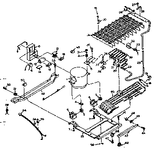 Unit Parts Diagram and Parts List for 106U16EIM1  Kenmore Refrigerator
