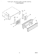 TOP GRILLE AND UNIT COVER Diagram and Parts List for KSSS36MDX04  KitchenAid Refrigerator