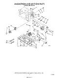 MAGNETRON AND AIR FLOW Diagram and Parts List for MW1501XW0  Whirlpool Microwave