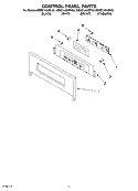 CONTROL PANEL PARTS Diagram and Parts List for KBMC140HSS03  KitchenAid Microwave Oven Combo