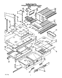 SHELF, LIT/OPTIONAL Diagram and Parts List for ET20RKXXW01  Whirlpool Refrigerator