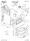SECTION Diagram and Parts List for LEN1000HQ1  Whirlpool Dryer