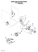 PUMP AND MOTOR PARTS, OPTIONAL PARTS (NOT INCLUDED) Diagram and Parts List for GHW9150PW4  Whirlpool Washer