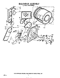 SECTION Diagram and Parts List for GLHE7900W0  Whirlpool Dryer