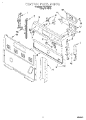 CONTROL PANEL Diagram and Parts List for FES330EQ0  Roper Range