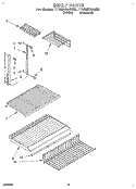 SHELF Diagram and Parts List for TT18EKRAN00  Whirlpool Refrigerator