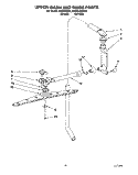 UPPER WASH AND RINSE Diagram and Parts List for KUDH230B0  KitchenAid Dishwasher