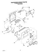 DISPENSER FRONT Diagram and Parts List for KSSP48QKS01  KitchenAid Refrigerator