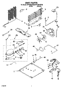 UNIT PARTS Diagram and Parts List for ET1PHKXPQ02  Whirlpool Refrigerator