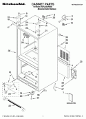 Part Location Diagram of W10198858 Whirlpool Tech Sheet