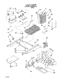 UNIT Diagram and Parts List for 3XARG496WP00  Whirlpool Refrigerator