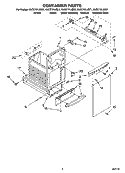CONTAINER PARTS Diagram and Parts List for KUCC151JBS1  KitchenAid Trash Compactor