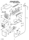 ICEMAKER PARTS Diagram and Parts List for KSSO42QTB00  KitchenAid Refrigerator