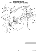 ICEMAKER PARTS, OPTIONAL PARTS (NOT INCLUDED) Diagram and Parts List for KBFA20ERBL01  KitchenAid Refrigerator