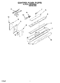 CONTROL PANEL PARTS Diagram and Parts List for KSSP48QMS00  KitchenAid Refrigerator