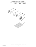 INTERNAL OVEN PARTS Diagram and Parts List for GGG390LXB03  Whirlpool Range